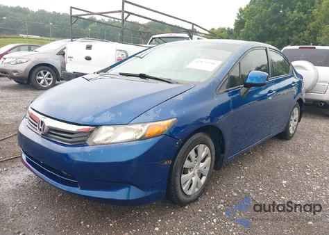 2012 Honda Civic Lx from USA, damaged, VIN 2HGFB2F5XCH538595